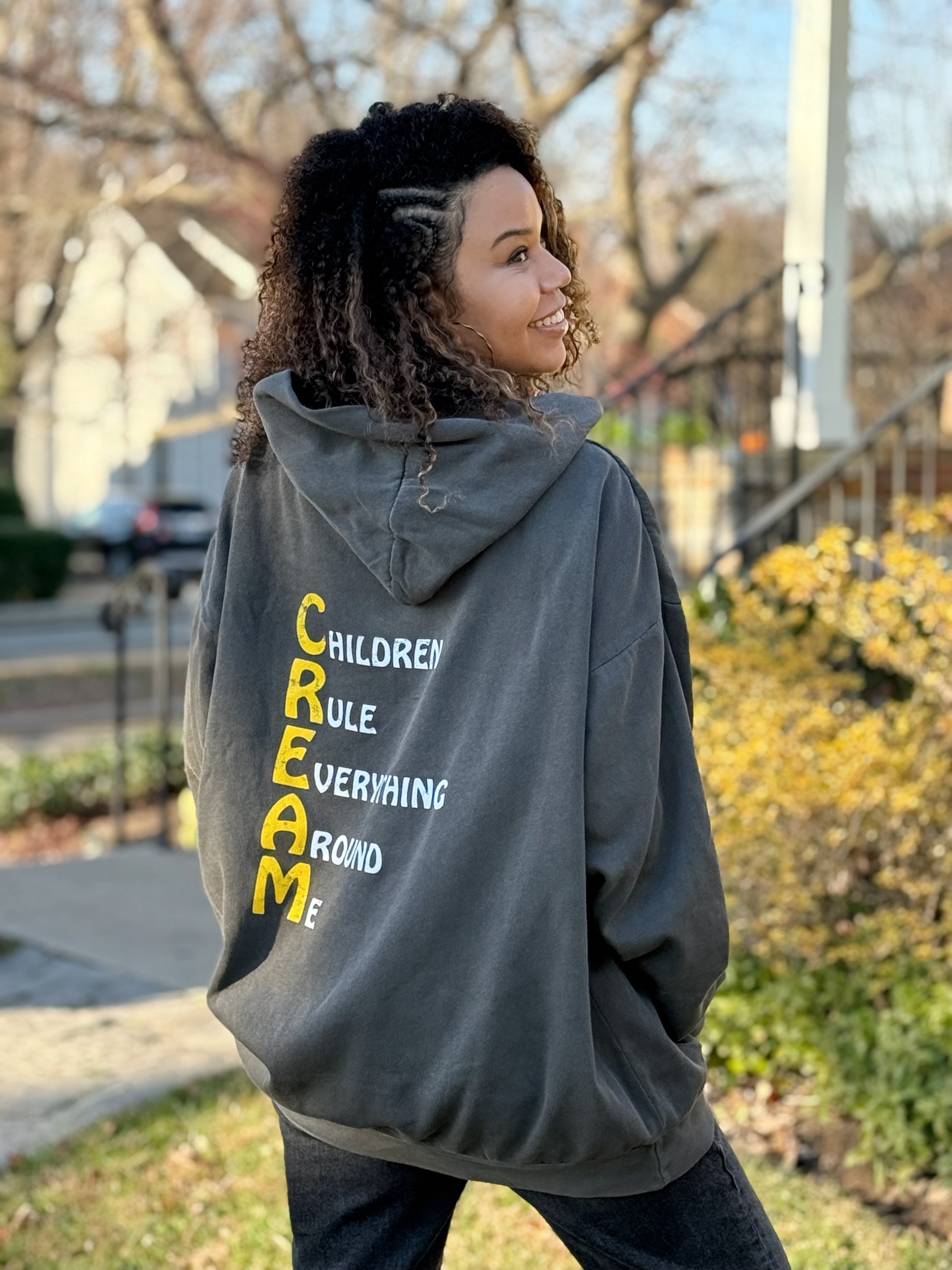 Mom Gang Pigment Dyed Pullover Hoodie