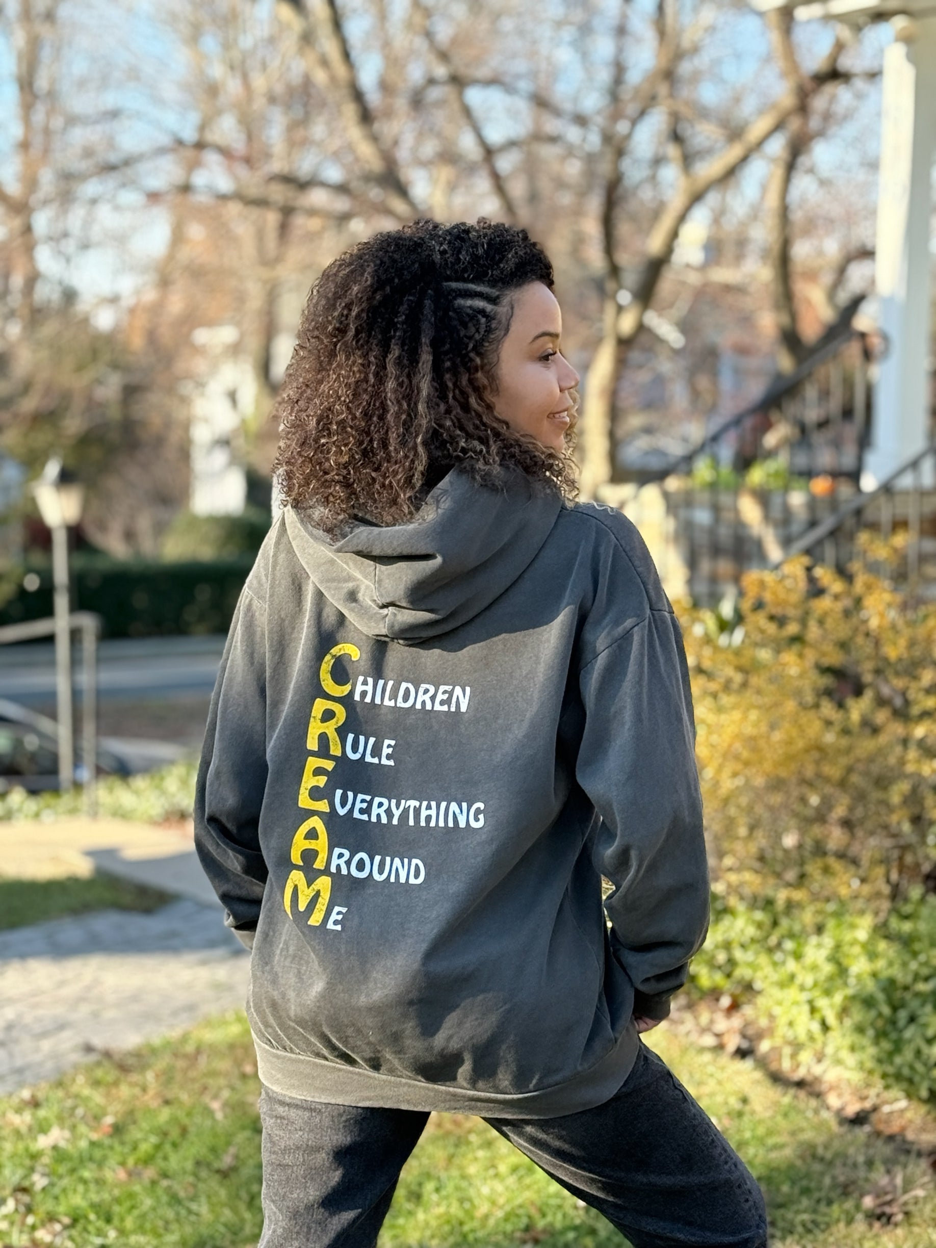 Mom Gang Pigment Dyed Pullover Hoodie