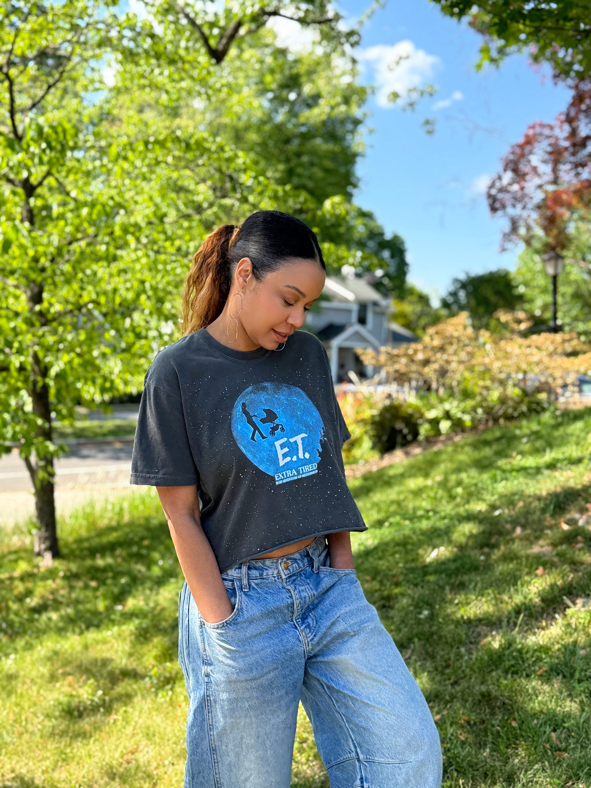 Extra Tired Crop Tee