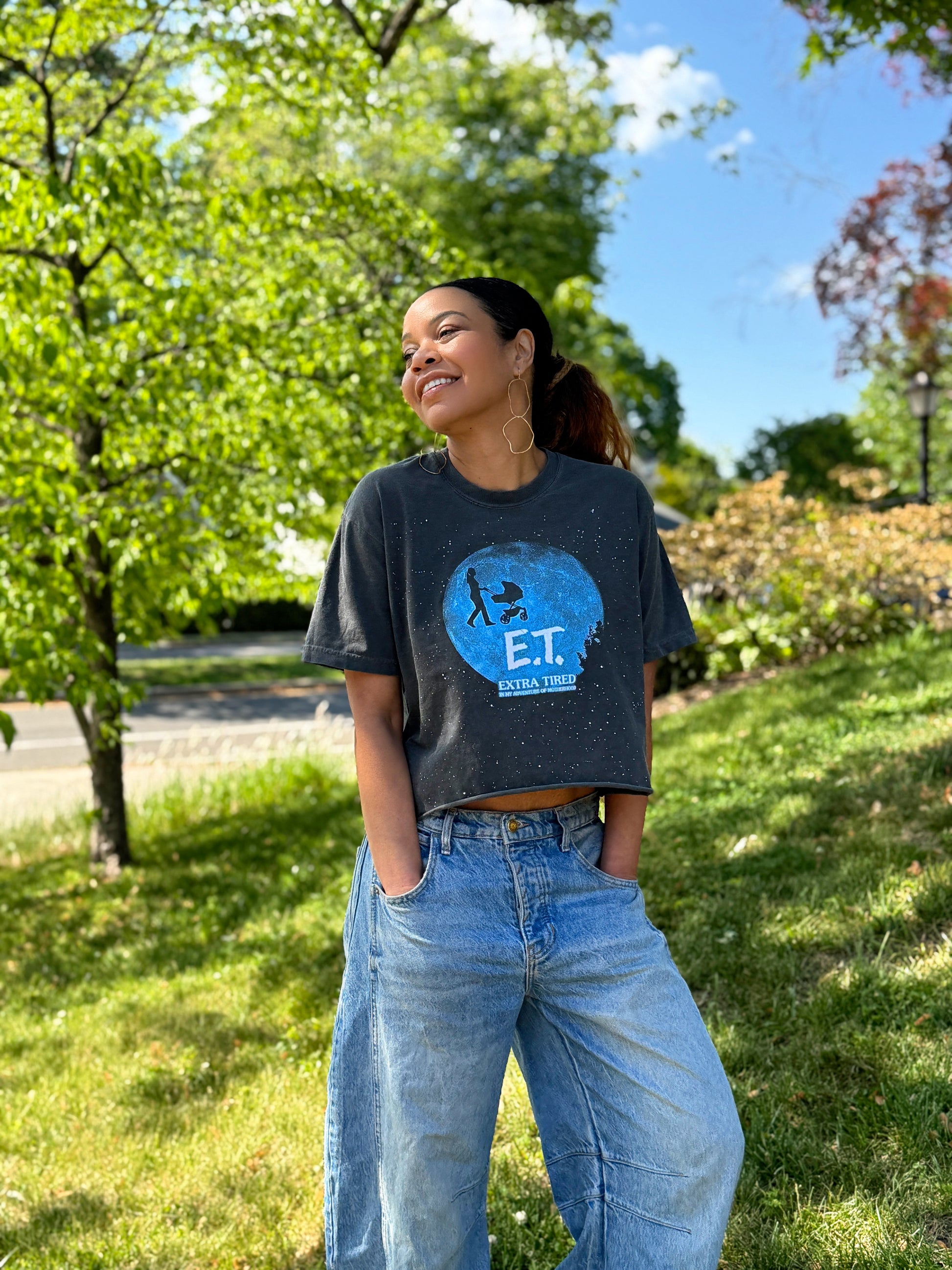 Extra Tired Crop Tee