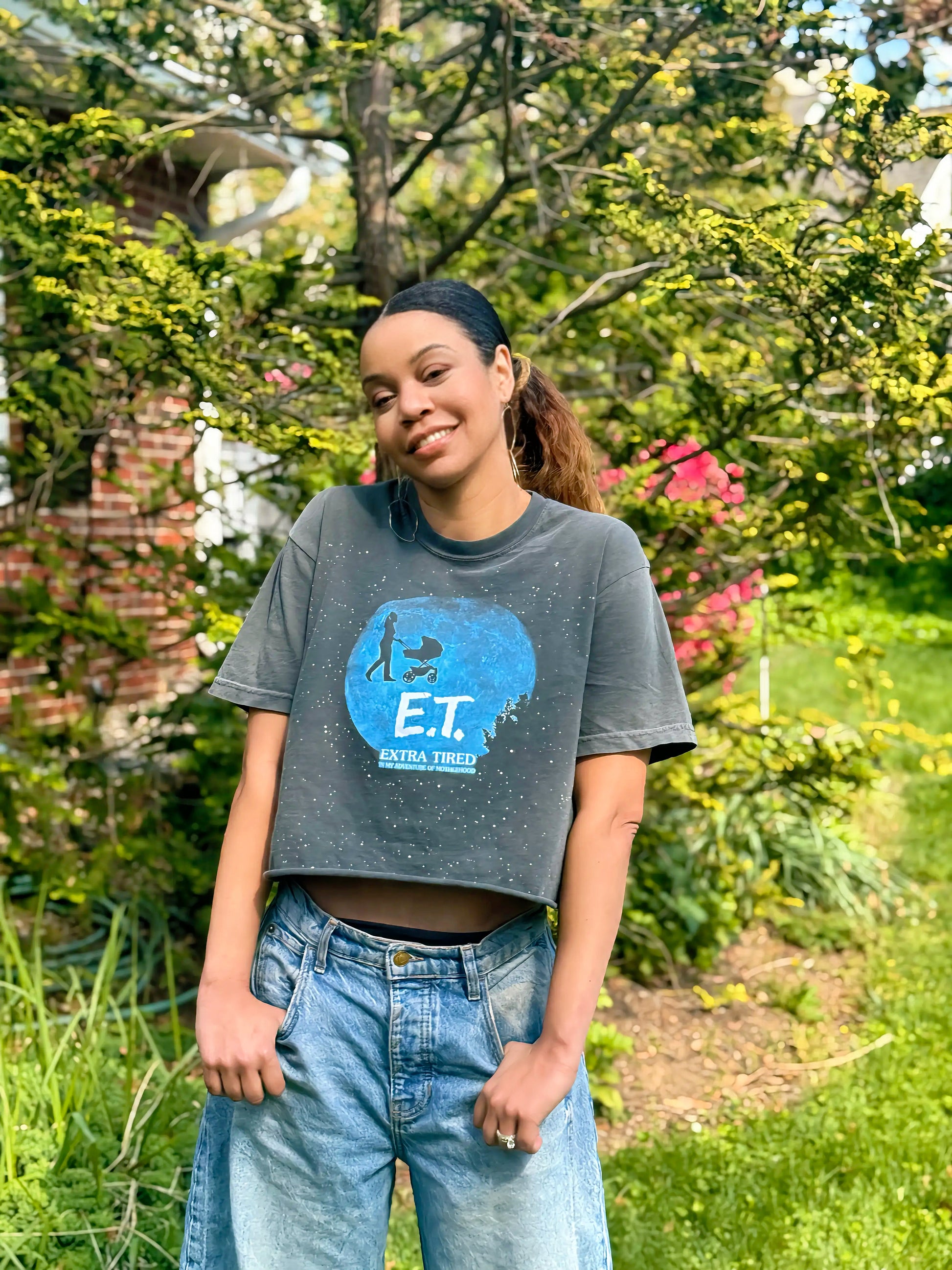Extra Tired Crop Tee